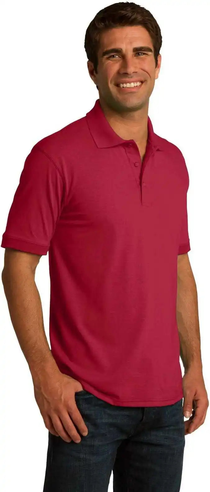 Port & Company Kp55 Core Blend Jersey Knit Polo Red