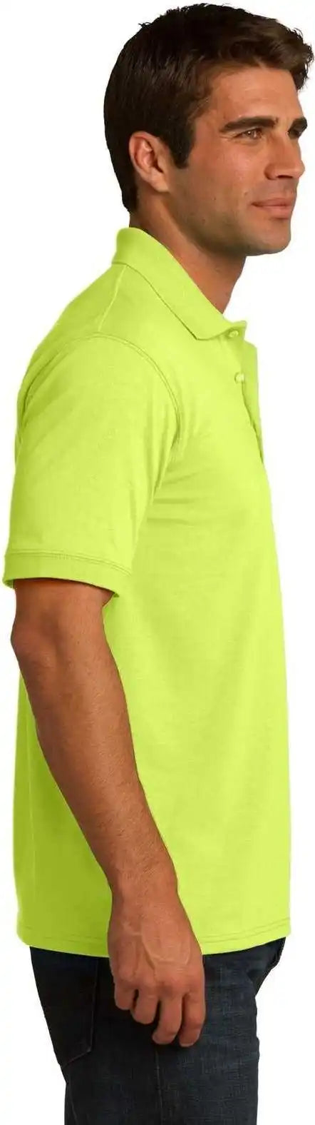 Port &amp; Company Kp55 Core Blend Jersey Knit Polo Safety Green