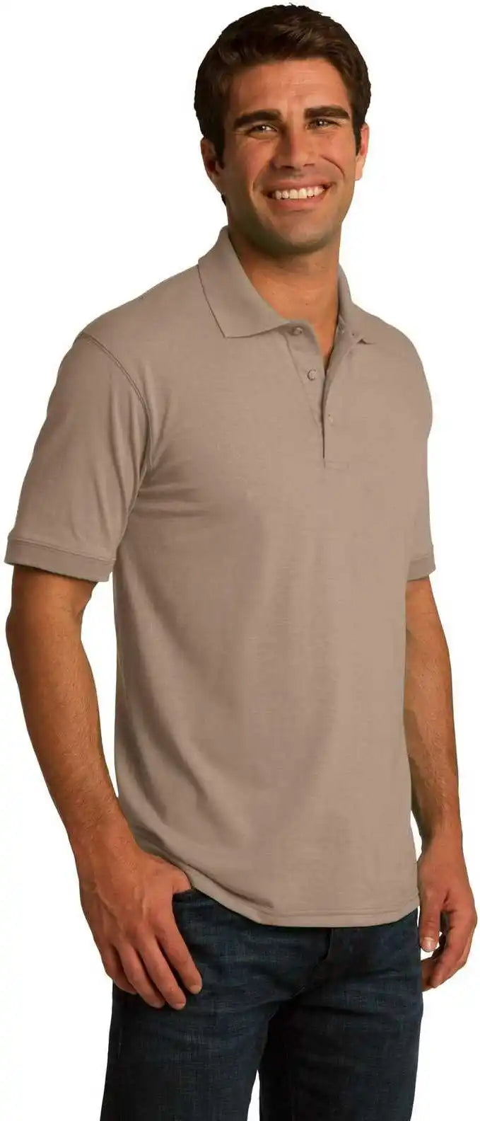 Port & Company Kp55 Core Blend Jersey Knit Polo Sand