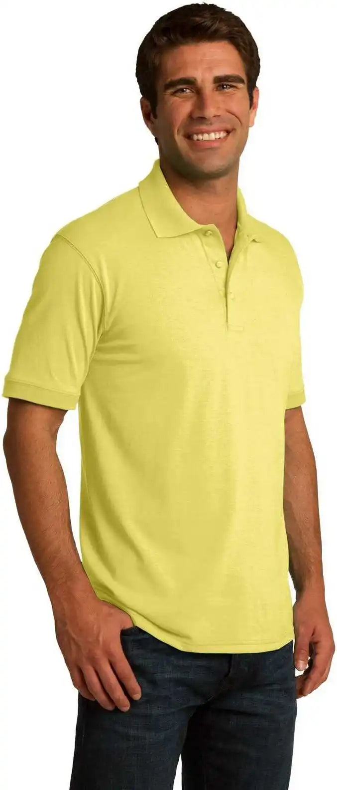Port & Company Kp55 Core Blend Jersey Knit Polo Yellow