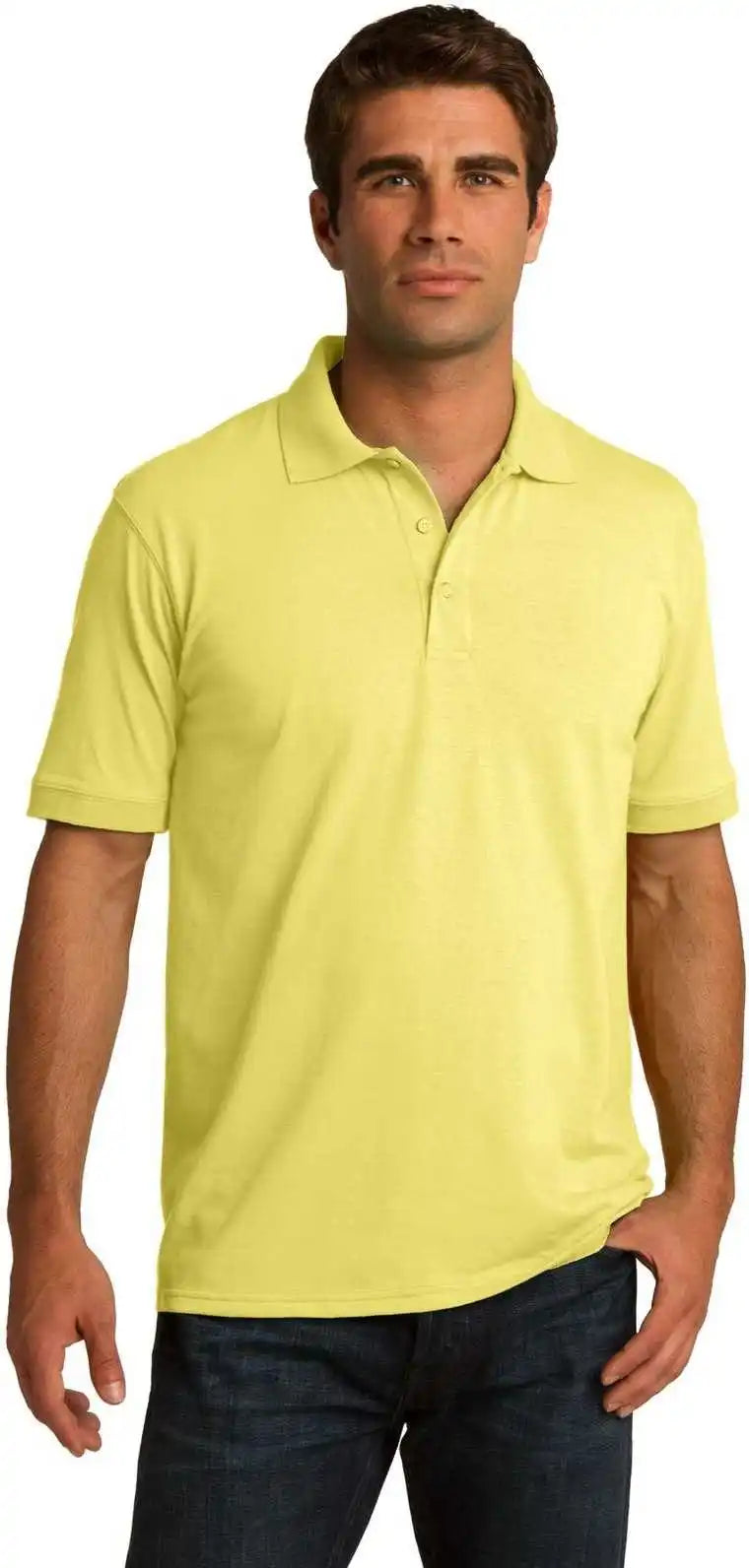 Port & Company Kp55 Core Blend Jersey Knit Polo Yellow