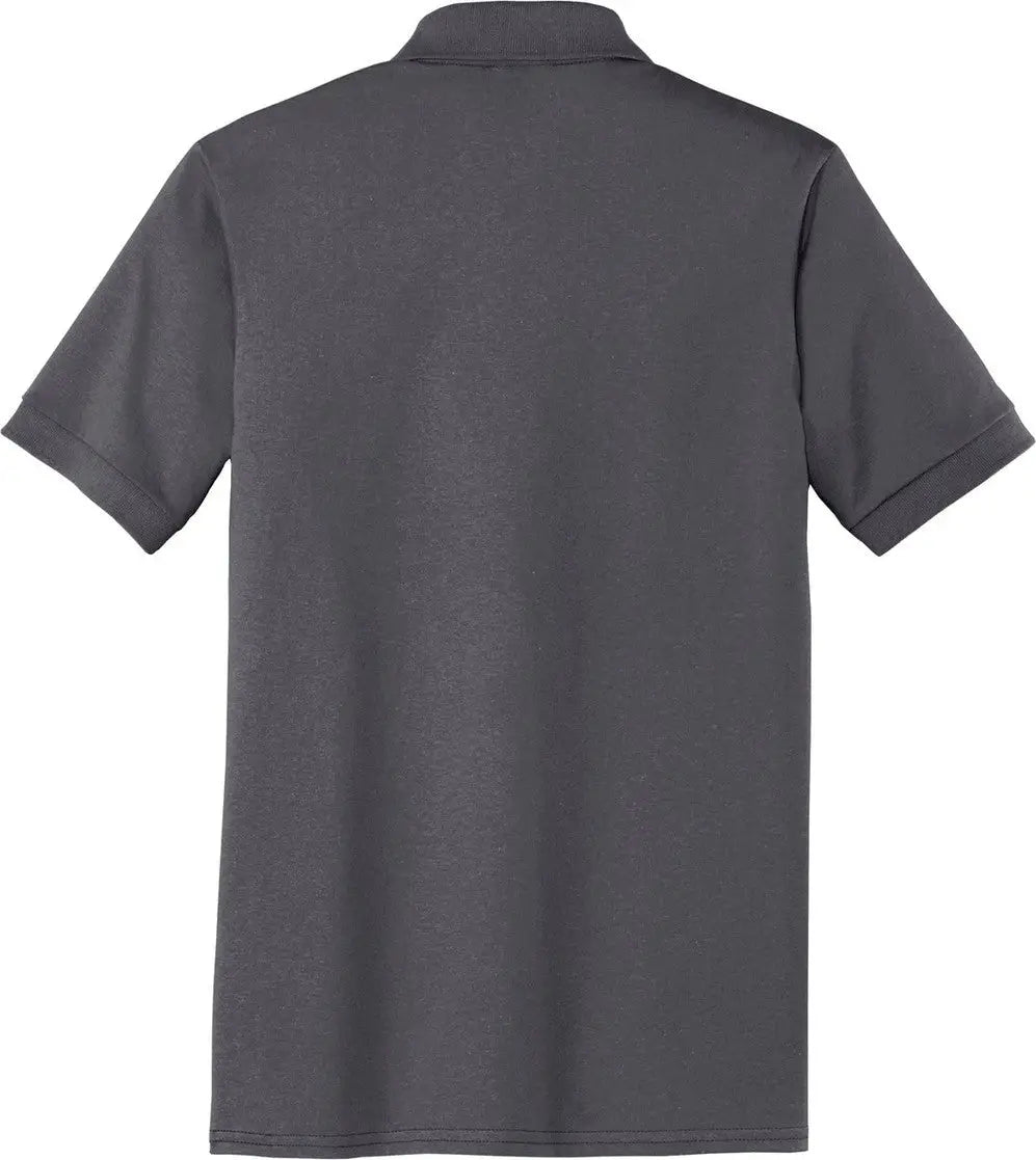 Port & Company Kp55p co Core Blend Jersey Knit Pocket Polo - Charcoal