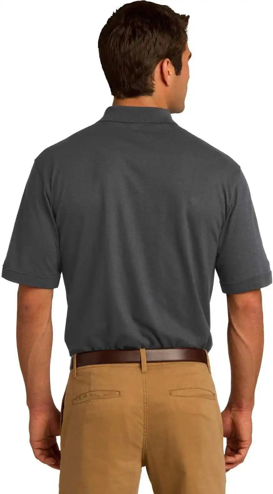 Port & Company Kp55p Core Blend Jersey Knit Pocket Polo Charcoal