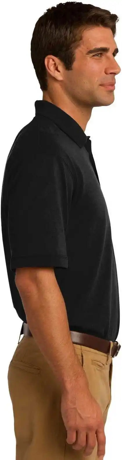 Port & Company Kp55p Core Blend Jersey Knit Pocket Polo Jet Black