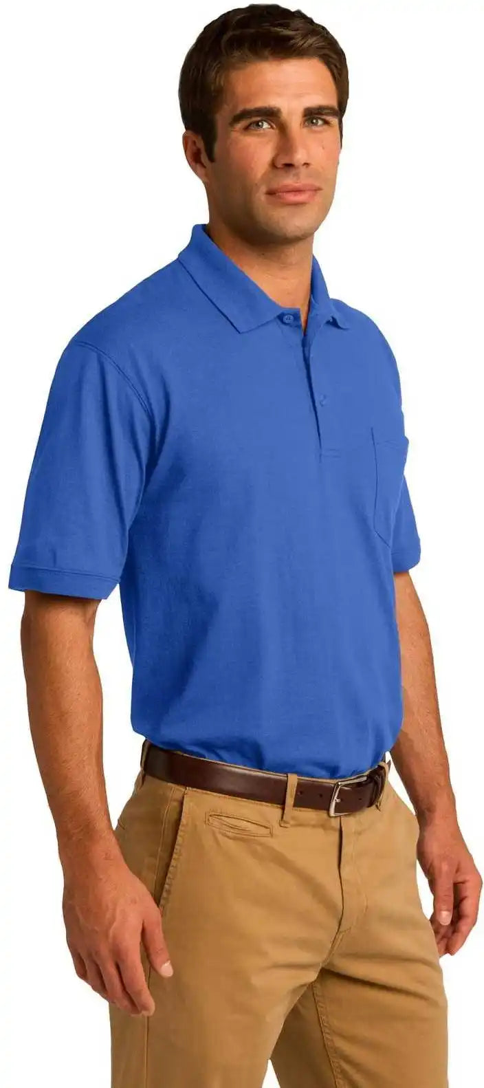 Port & Company Kp55p Core Blend Jersey Knit Pocket Polo Royal