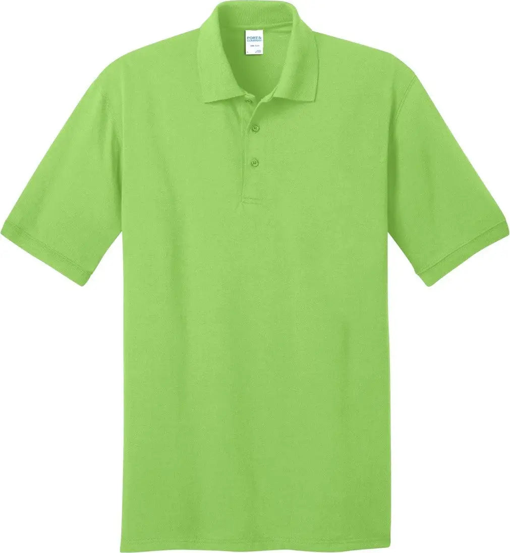 Port & Company Kp55t co Tall Core Blend Jersey Knit Polo - Lime