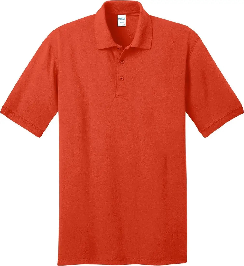 Port & Company Kp55t co Tall Core Blend Jersey Knit Polo - Orange
