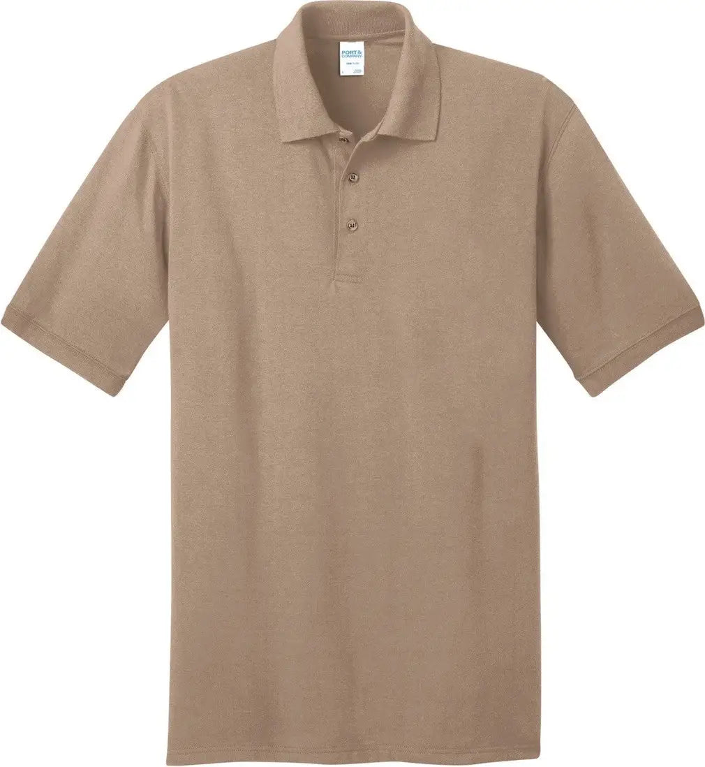 Port & Company Kp55t co Tall Core Blend Jersey Knit Polo - Sand