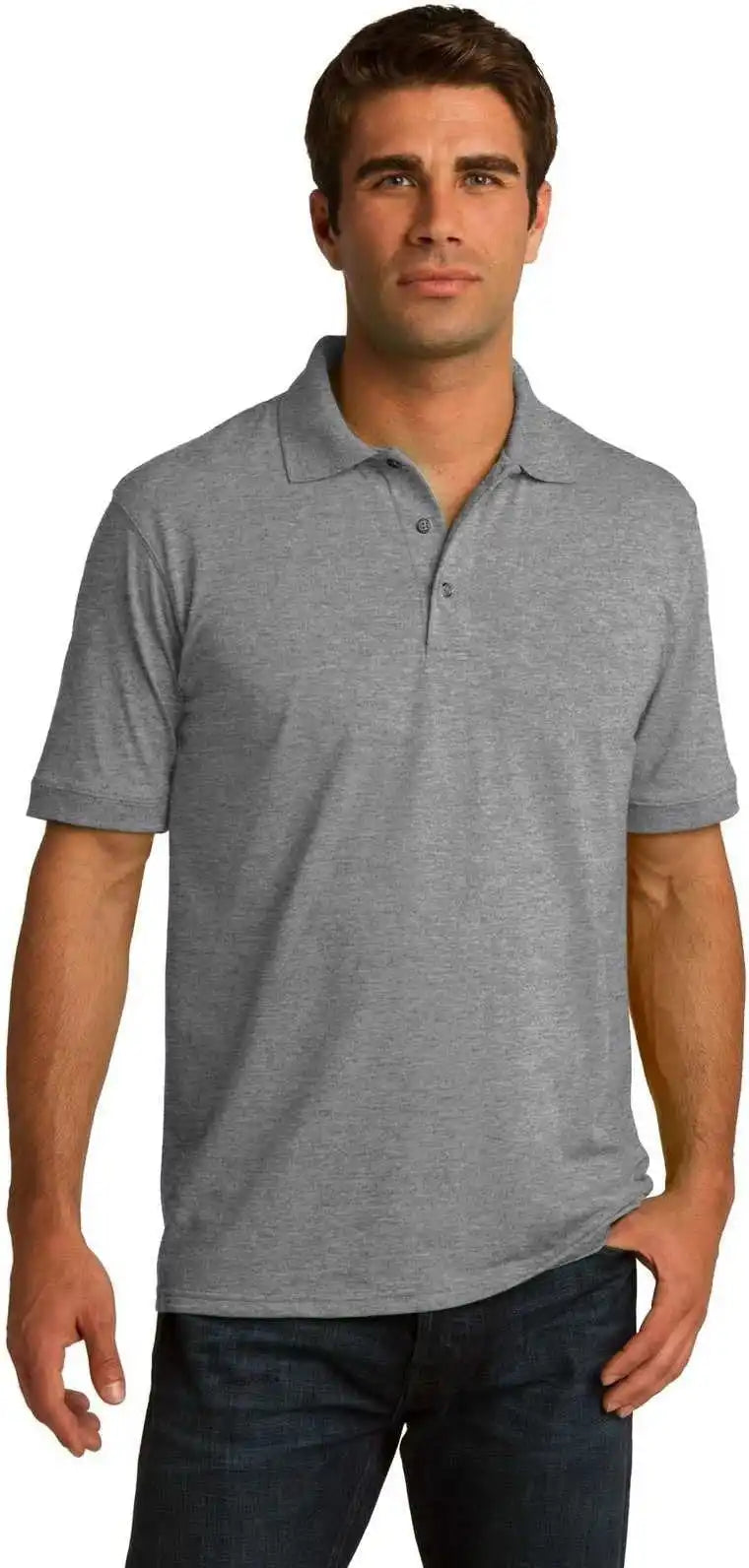 Port & Company Kp55t Tall Core Blend Jersey Knit Polo - Athletic Heather