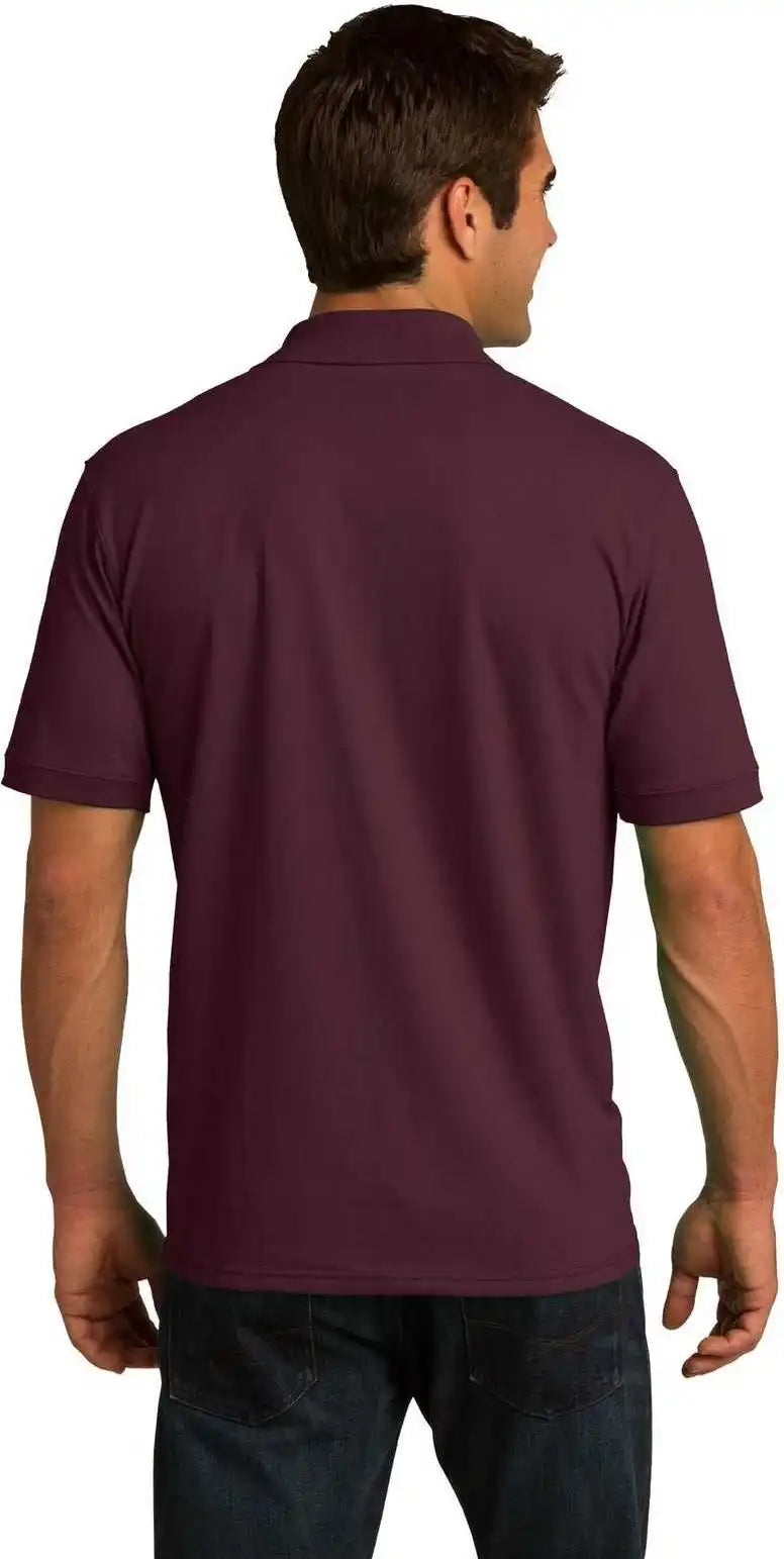 Port & Company Kp55t Tall Core Blend Jersey Knit Polo - Athletic Maroon