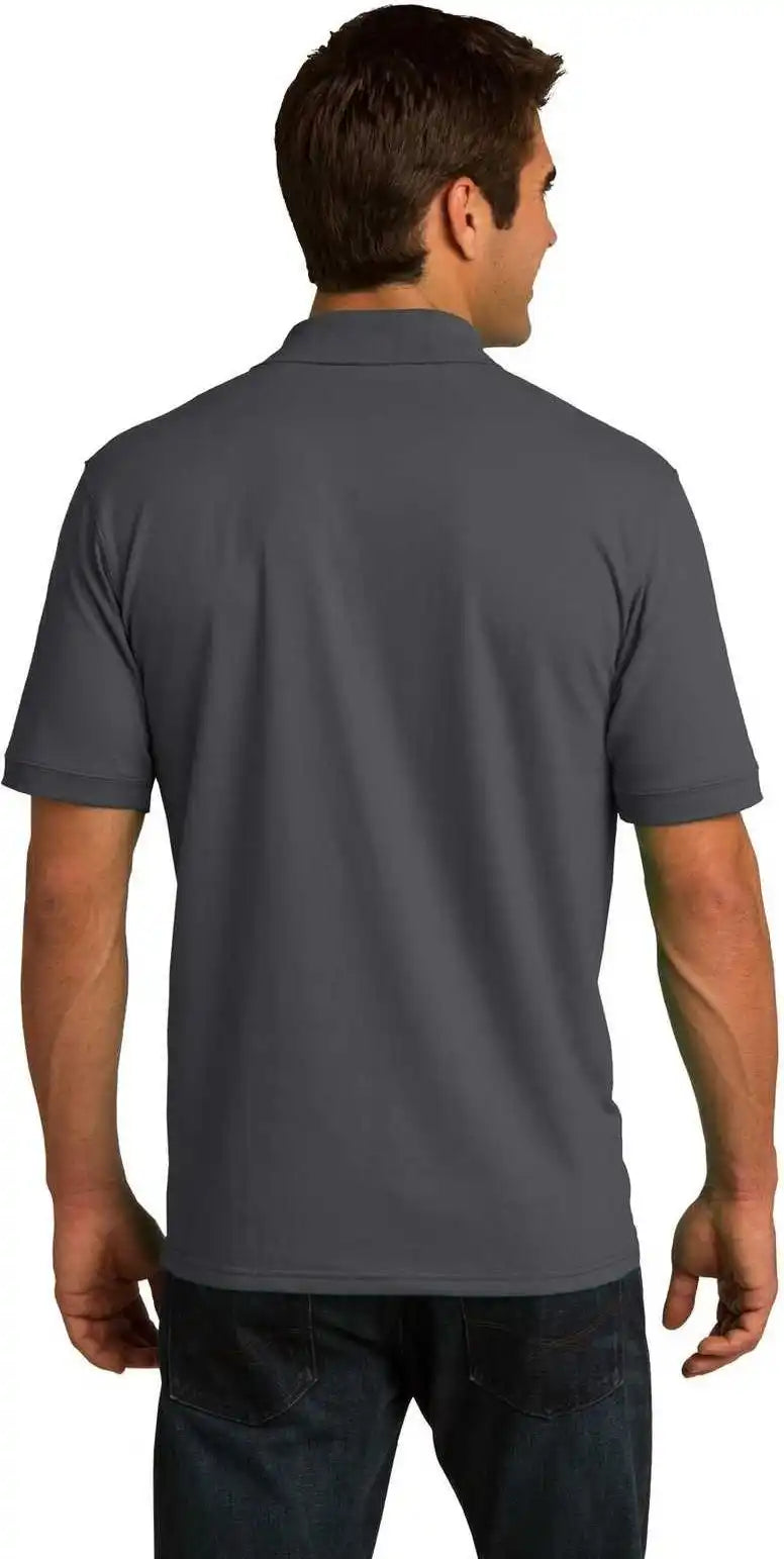 Port & Company Kp55t Tall Core Blend Jersey Knit Polo Charcoal