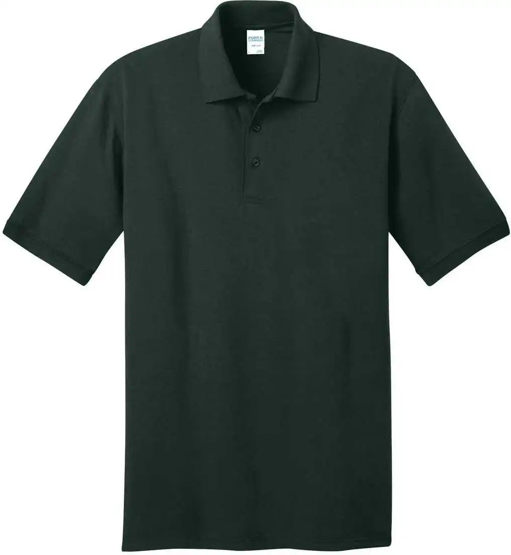 Port &amp; Company Kp55t Tall Core Blend Jersey Knit Polo Dark Green
