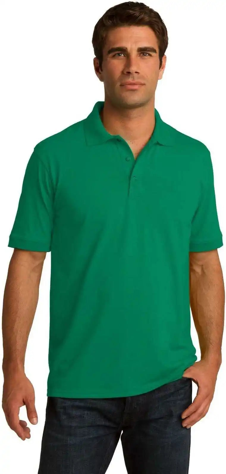 Port & Company Kp55t Tall Core Blend Jersey Knit Polo - Kelly