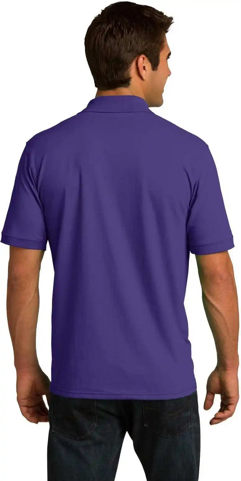 Port & Company Kp55t Tall Core Blend Jersey Knit Polo Purple