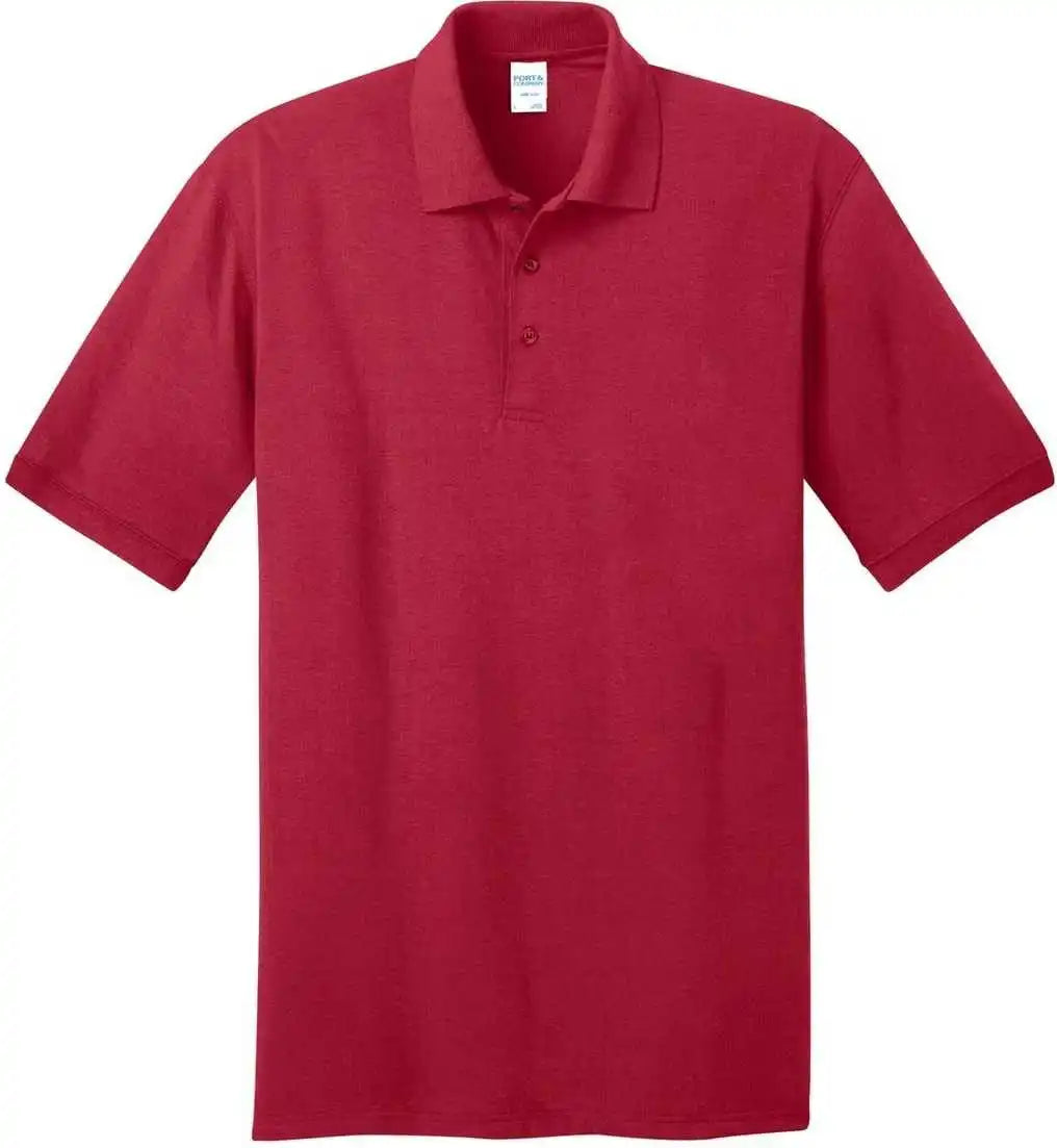 Port & Company Kp55t Tall Core Blend Jersey Knit Polo Red