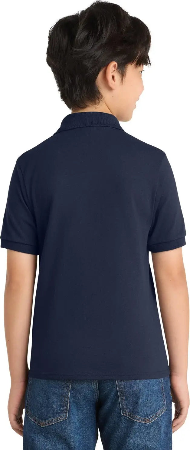 Port & Company Kp55y co Youth Core Blend Jersey Knit Polo - Deep Navy