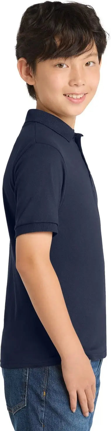 Port & Company Kp55y co Youth Core Blend Jersey Knit Polo - Deep Navy