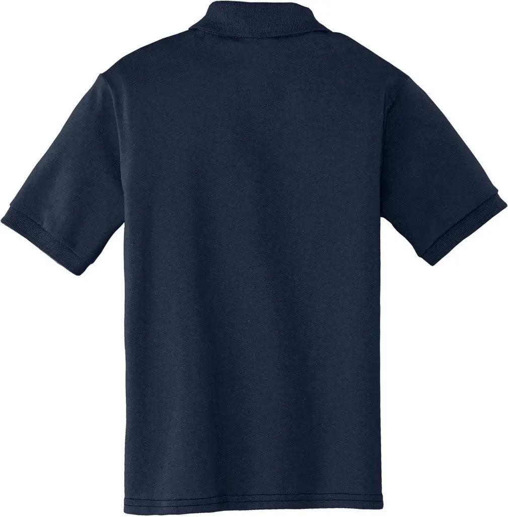 Port & Company Kp55y co Youth Core Blend Jersey Knit Polo - Deep Navy - Xs