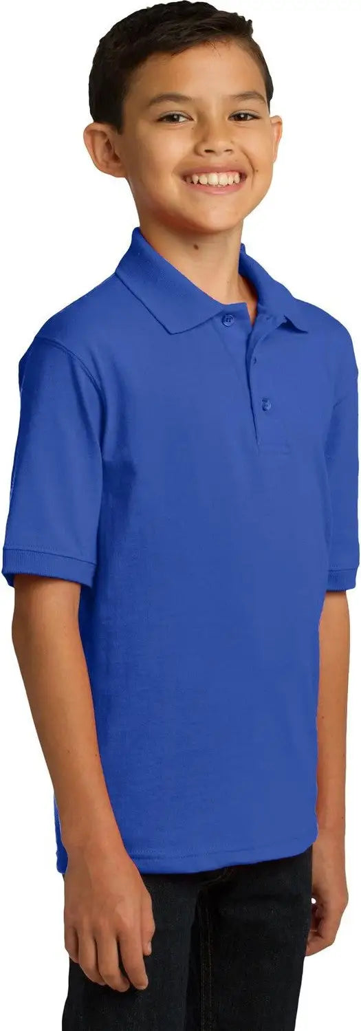 Port & Company Kp55y co Youth Core Blend Jersey Knit Polo - Royal