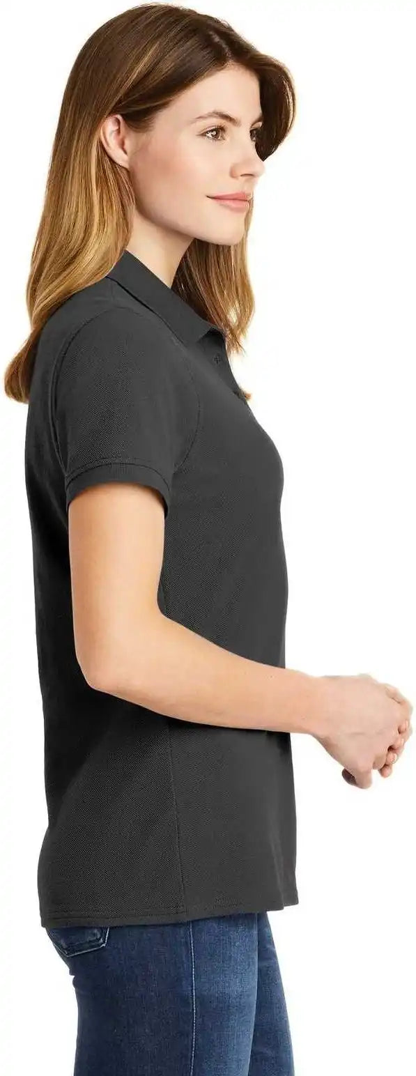 Port &amp; Company Lkp1500 Ladies Combed Ring Spun Pique Polo - Charcoal