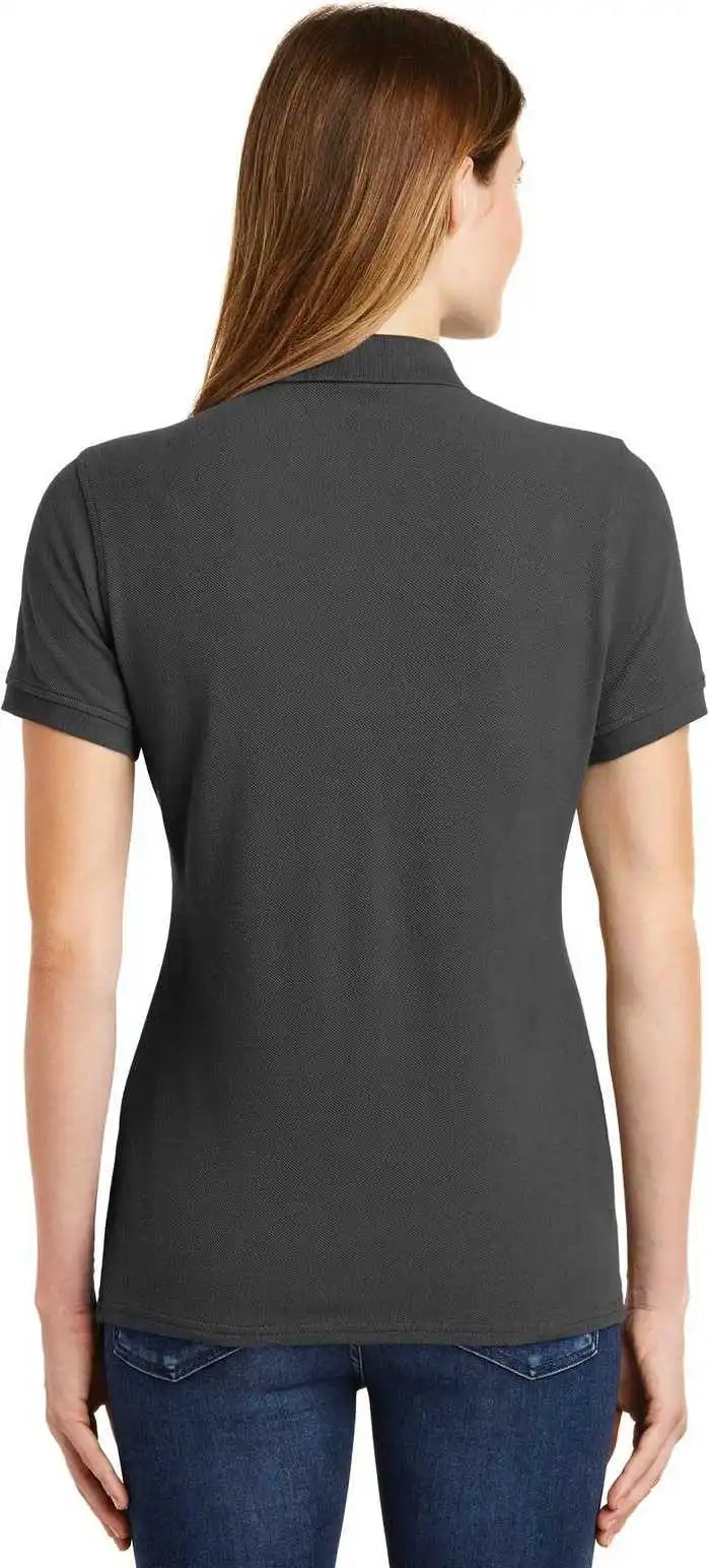 Port &amp; Company Lkp1500 Ladies Combed Ring Spun Pique Polo - Charcoal