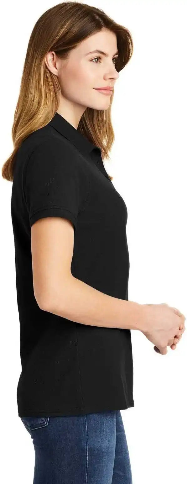 Port &amp; Company Lkp1500 Ladies Combed Ring Spun Pique Polo - Jet Black