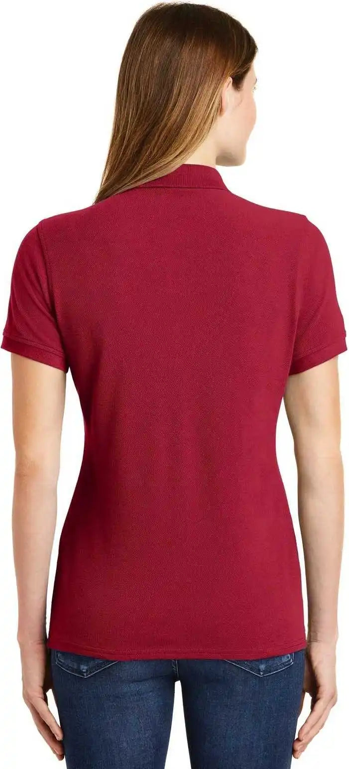 Port &amp; Company Lkp1500 Ladies Combed Ring Spun Pique Polo - Red