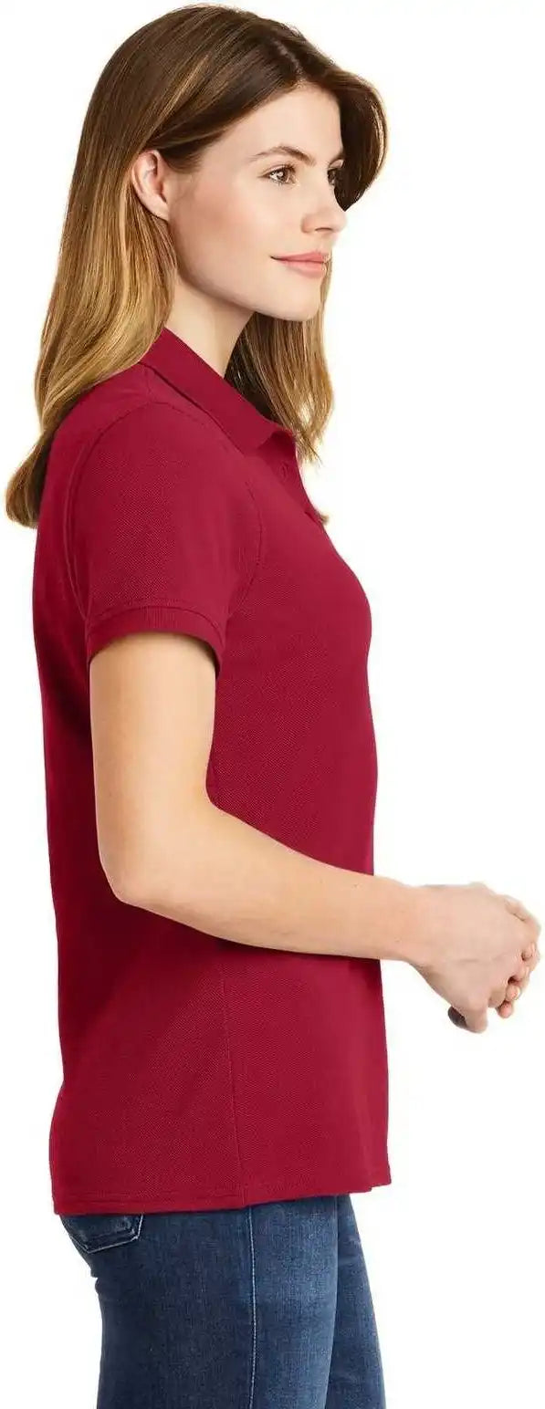Port &amp; Company Lkp1500 Ladies Combed Ring Spun Pique Polo - Red