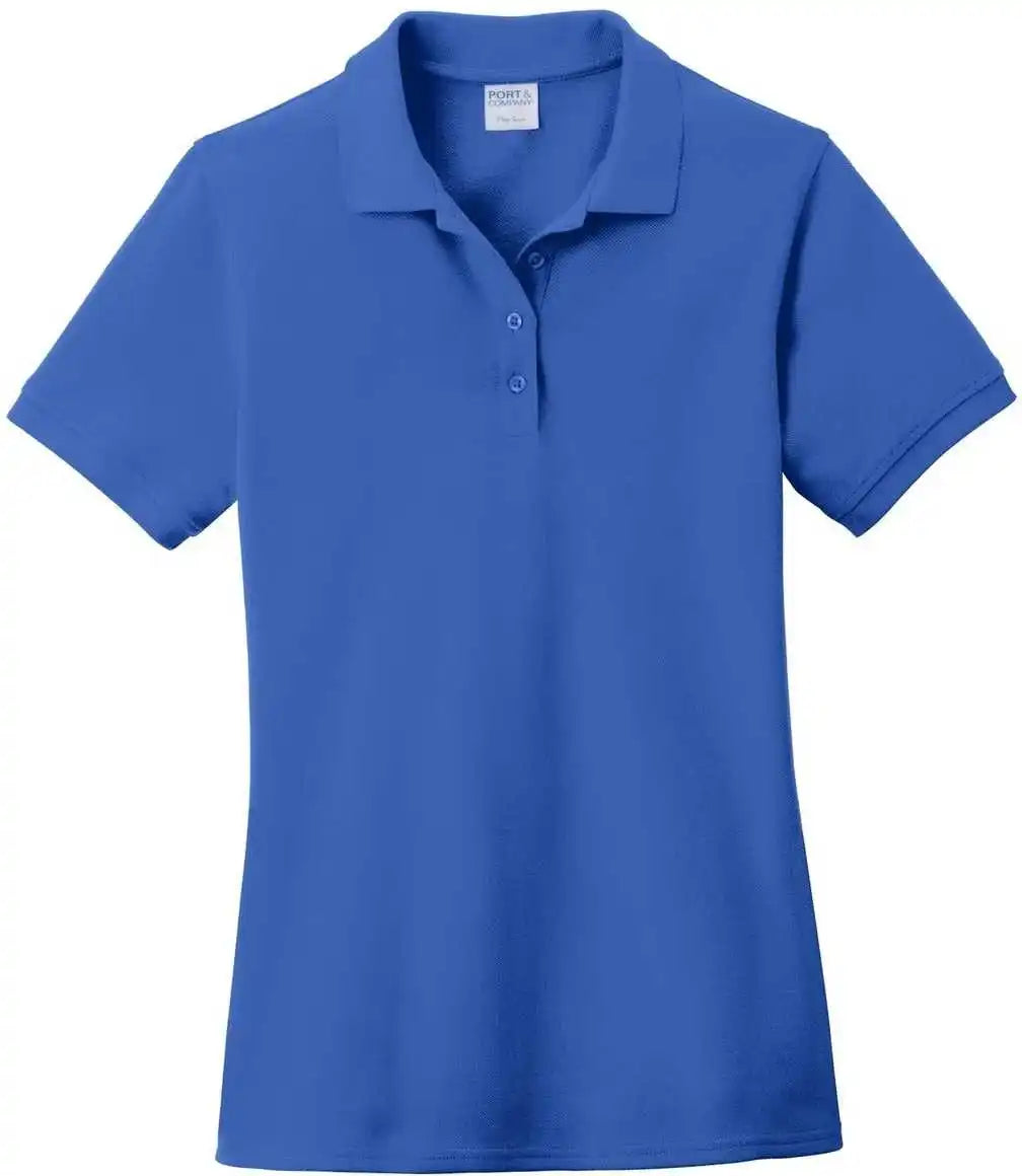 Port &amp; Company Lkp1500 Ladies Combed Ring Spun Pique Polo - Royal
