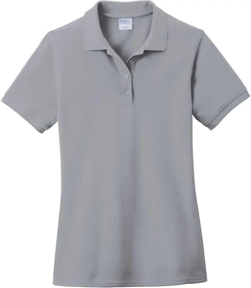 Port & Company Lkp1500 Ladies Combed Ring Spun Pique Polo - Silver