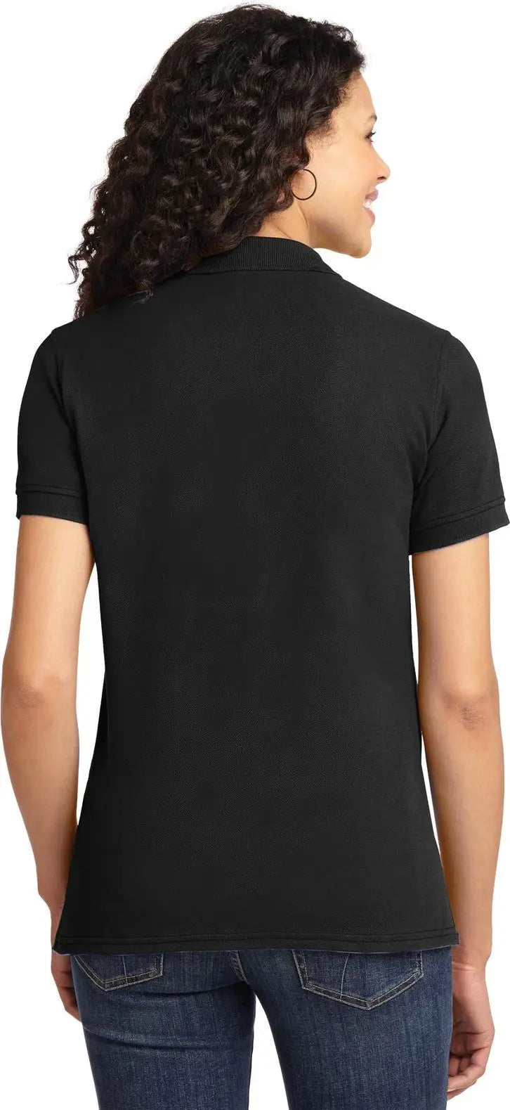 Port & Company Lkp155 co Women’s Core Blend Pique Polo - Jet Black