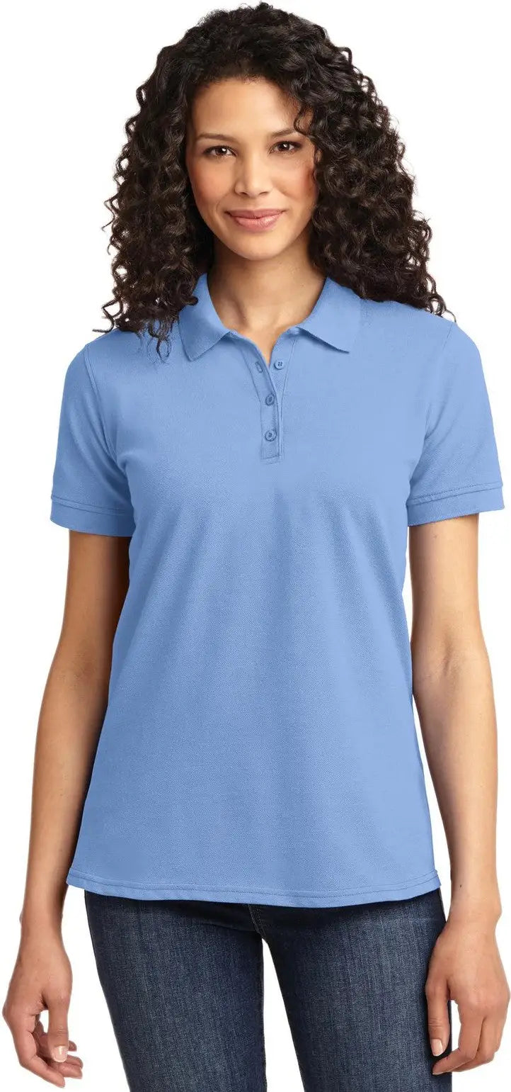 Port & Company Lkp155 co Women’s Core Blend Pique Polo - Light Blue - Ladies Xs