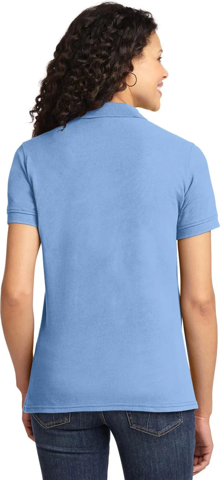 Port & Company Lkp155 co Women’s Core Blend Pique Polo - Light Blue