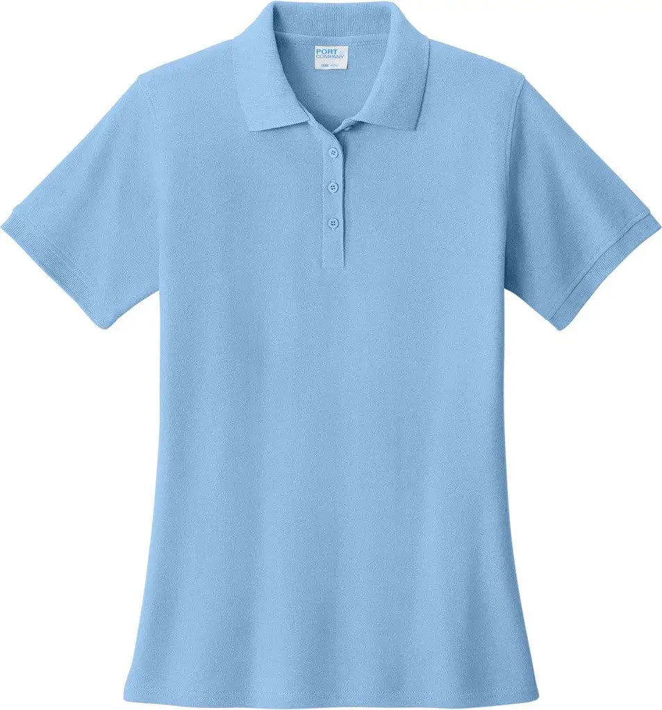 Port & Company Lkp155 co Women’s Core Blend Pique Polo - Light Blue