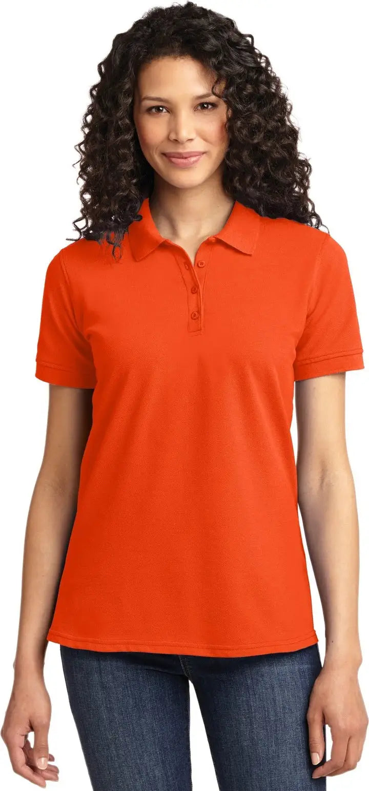 Port & Company Lkp155 co Women’s Core Blend Pique Polo - Orange - Ladies Xs