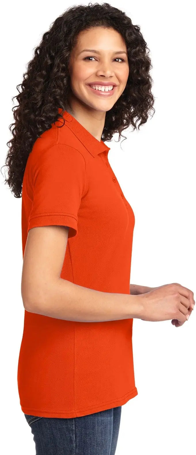 Port & Company Lkp155 co Women’s Core Blend Pique Polo - Orange