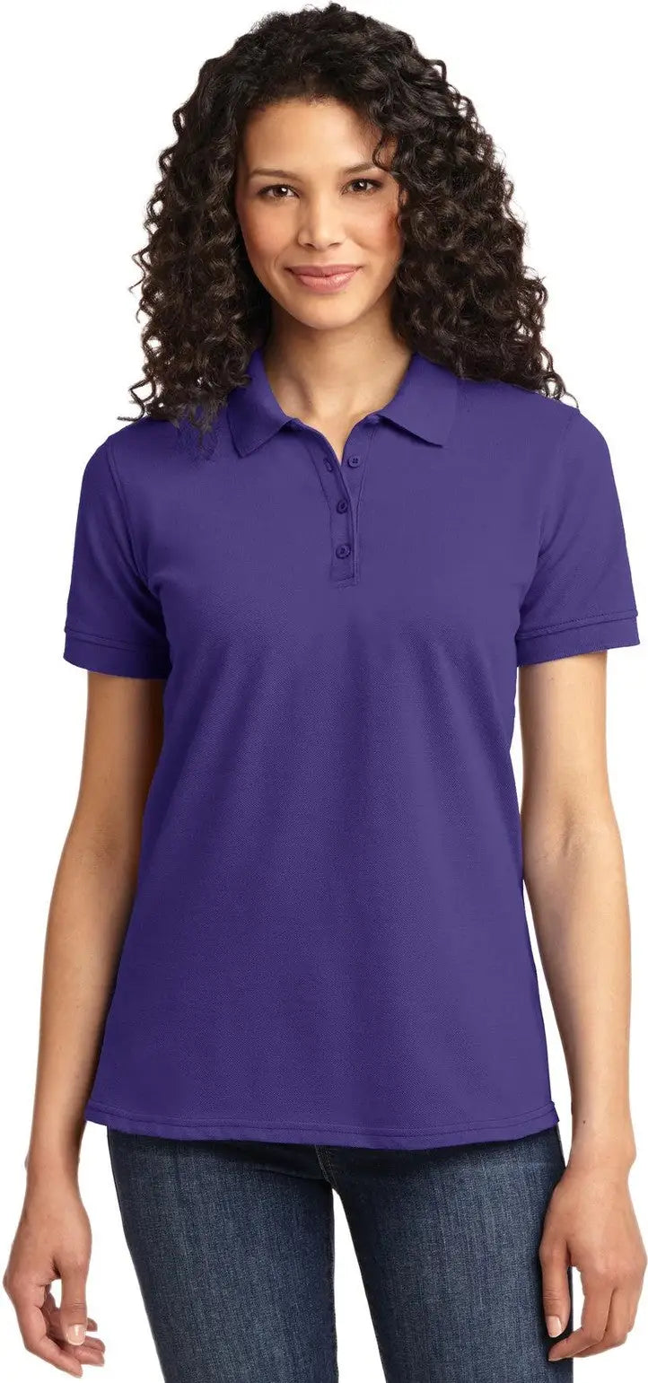 Port & Company Lkp155 co Women’s Core Blend Pique Polo - Purple - Ladies Xs