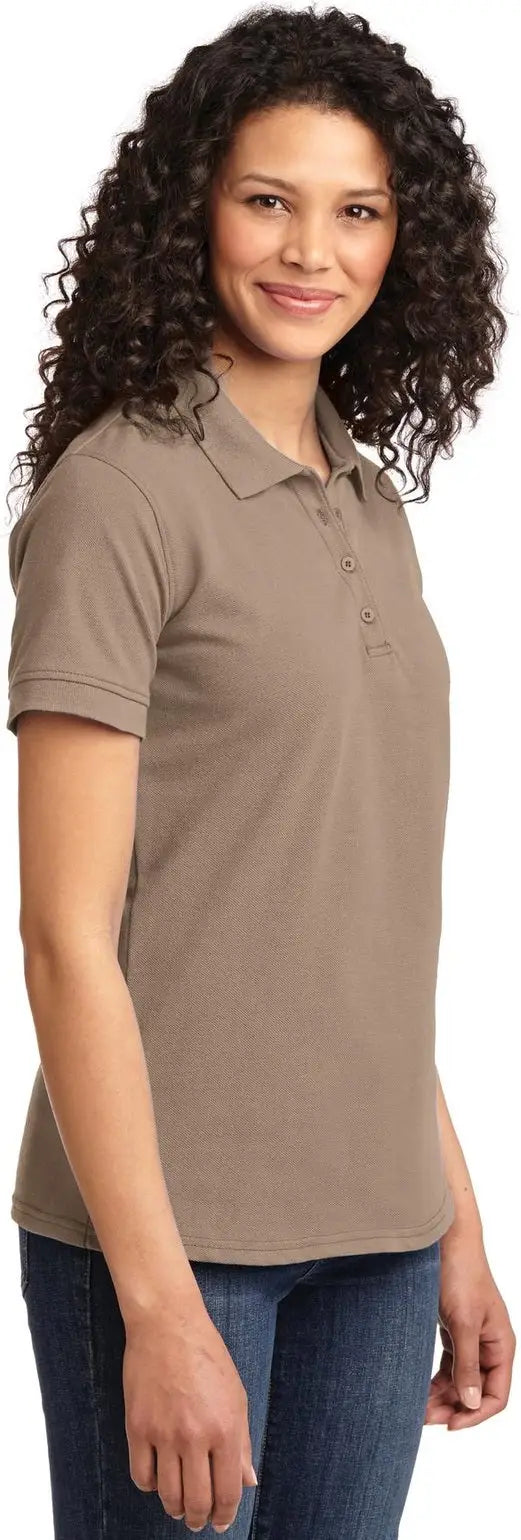 Port & Company Lkp155 co Women’s Core Blend Pique Polo - Sand