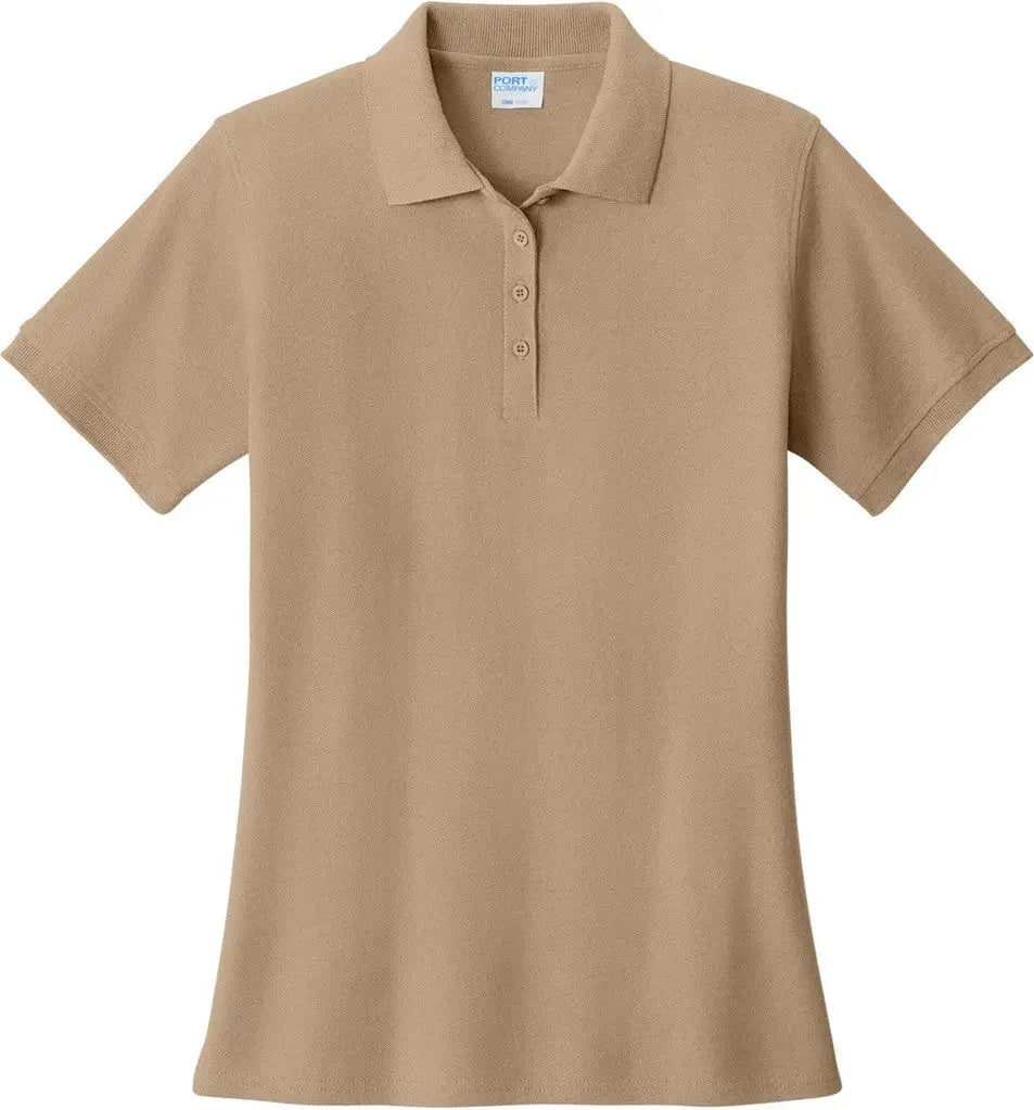 Port & Company Lkp155 co Women’s Core Blend Pique Polo - Sand