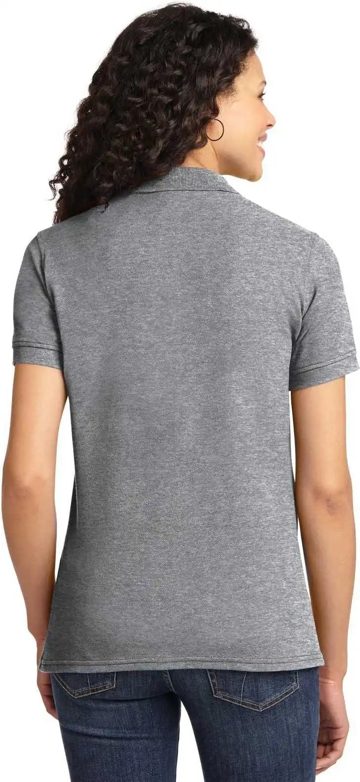 Port & Company Lkp155 Ladies Core Blend Pique Polo Athletic Heather