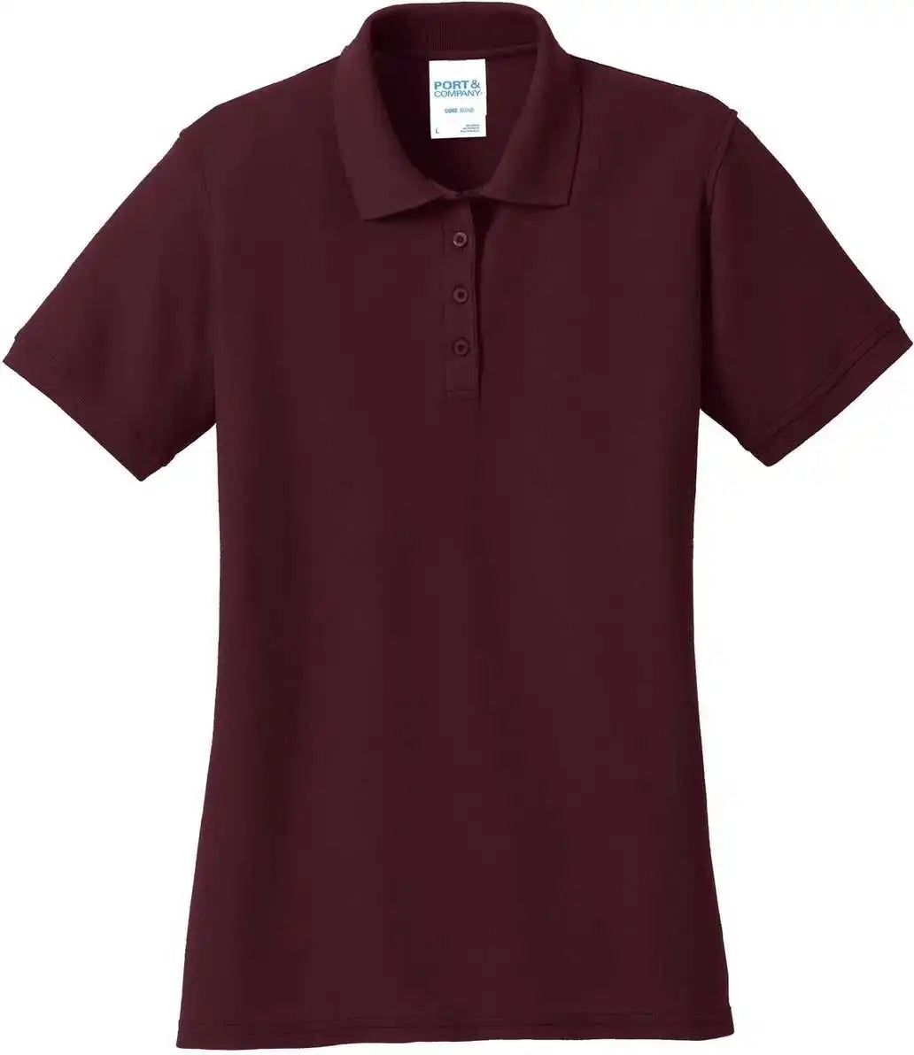 Port & Company Lkp155 Ladies Core Blend Pique Polo - Athletic Maroon