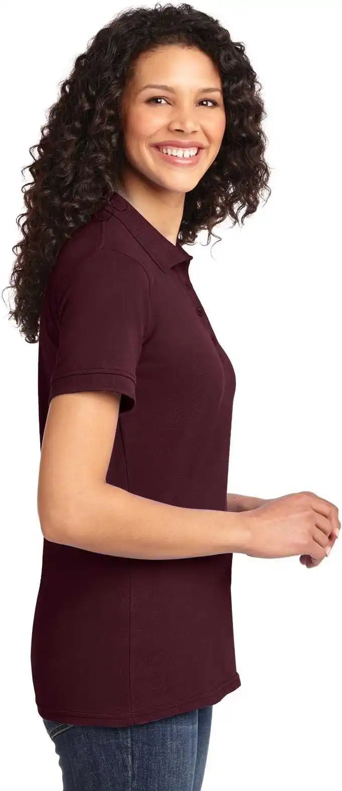 Port & Company Lkp155 Ladies Core Blend Pique Polo - Athletic Maroon
