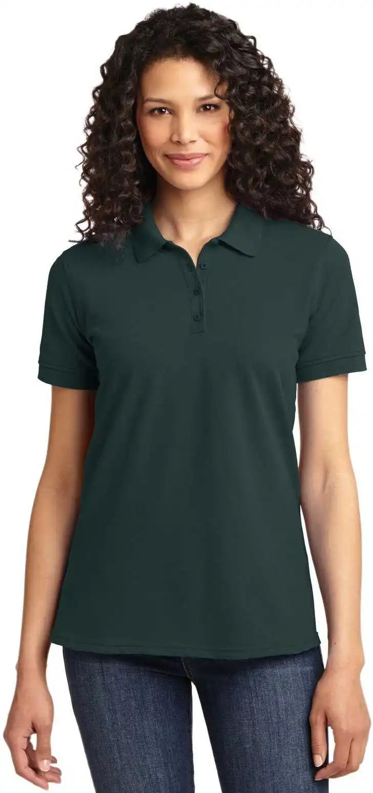 Port & Company Lkp155 Ladies Core Blend Pique Polo - Dark Green