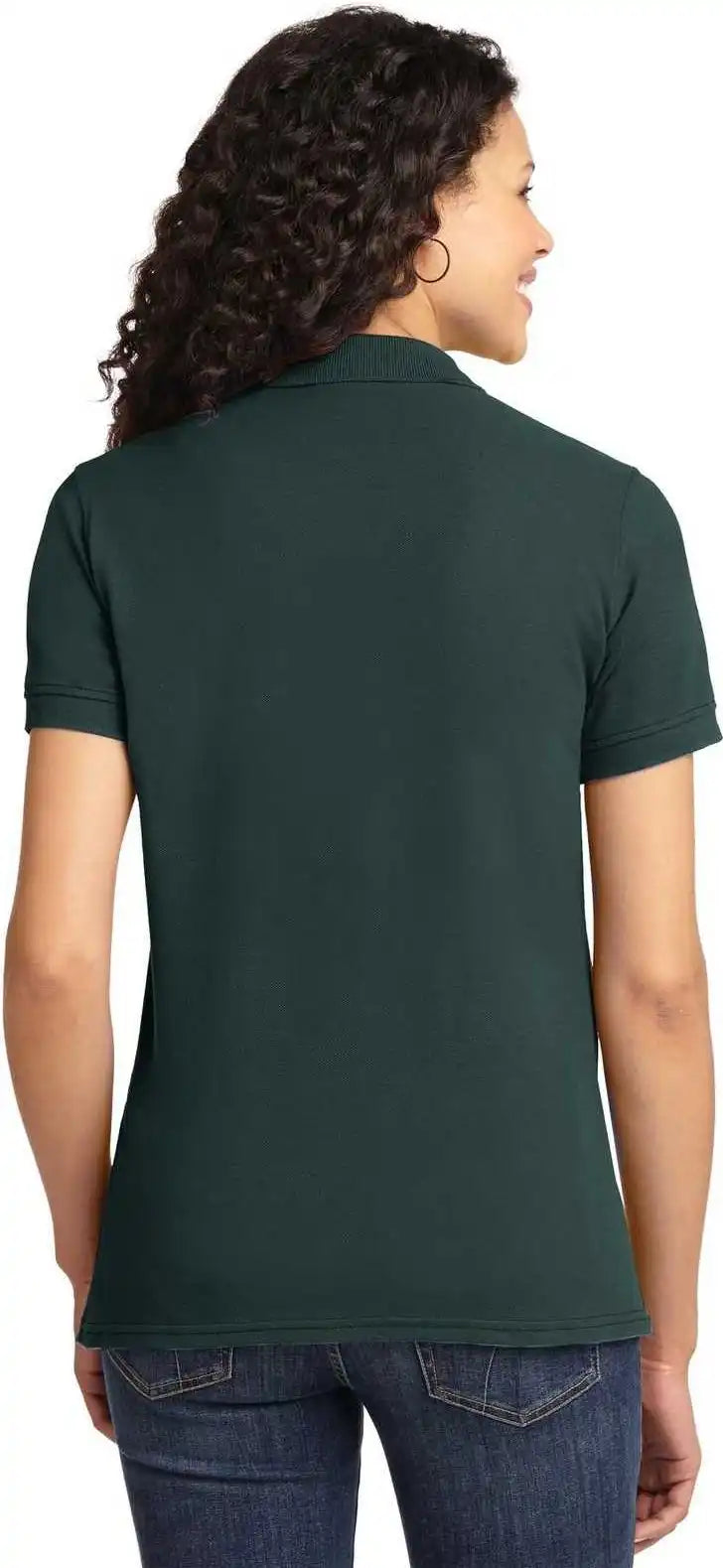 Port & Company Lkp155 Ladies Core Blend Pique Polo - Dark Green