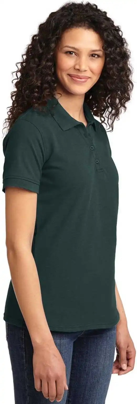 Port & Company Lkp155 Ladies Core Blend Pique Polo - Dark Green
