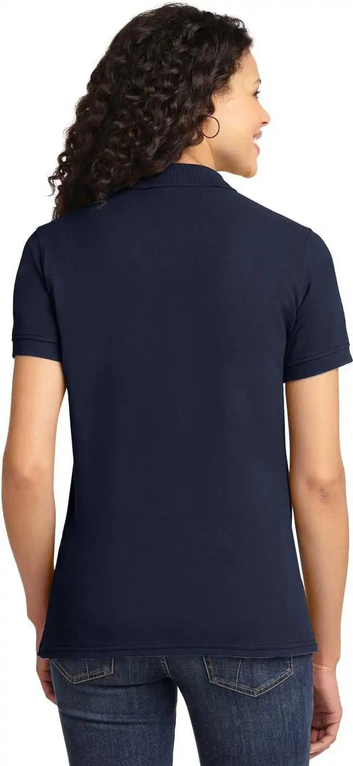 Port &amp; Company Lkp155 Ladies Core Blend Pique Polo Deep Navy