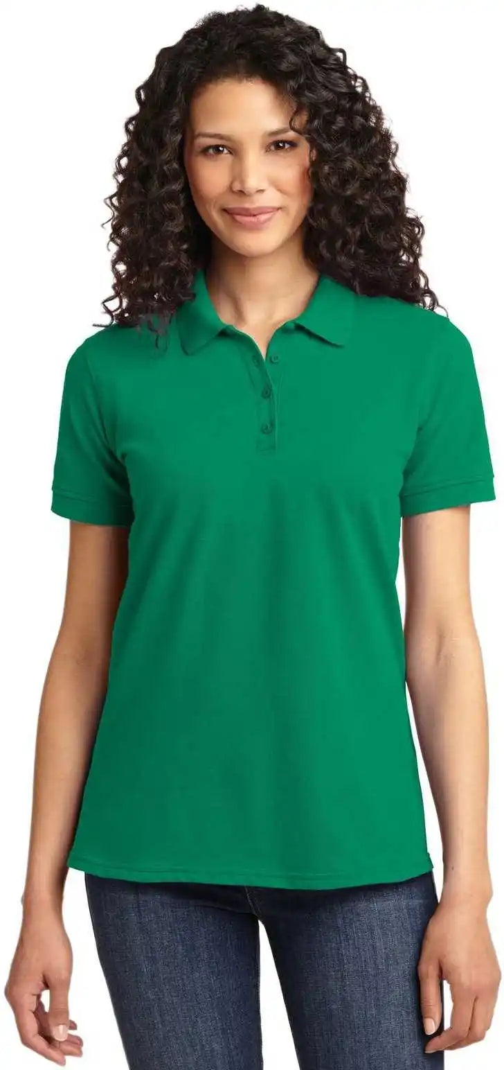 Port &amp; Company Lkp155 Ladies Core Blend Pique Polo Kelly