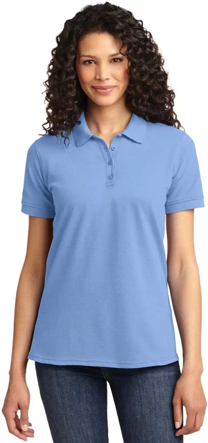 Port & Company Lkp155 Ladies Core Blend Pique Polo - Light Blue