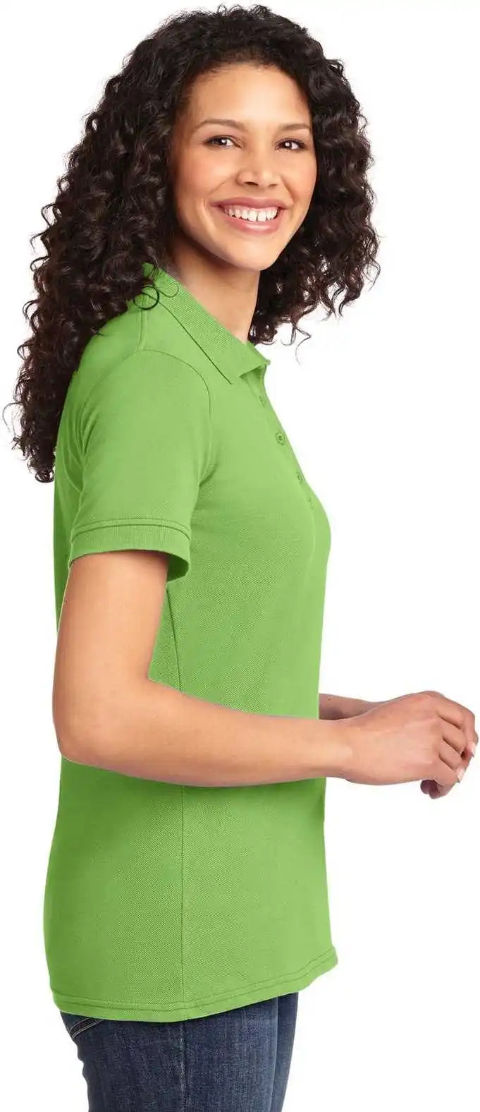 Port &amp; Company Lkp155 Ladies Core Blend Pique Polo - Lime