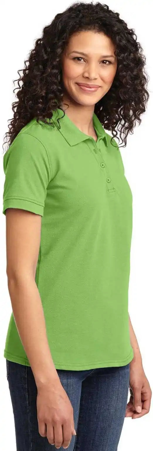 Port &amp; Company Lkp155 Ladies Core Blend Pique Polo - Lime